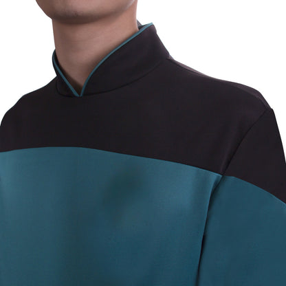 Star Jumpsuit  rek The Next Generation Cosplay Costume Blue Halloween Uniform F image 5