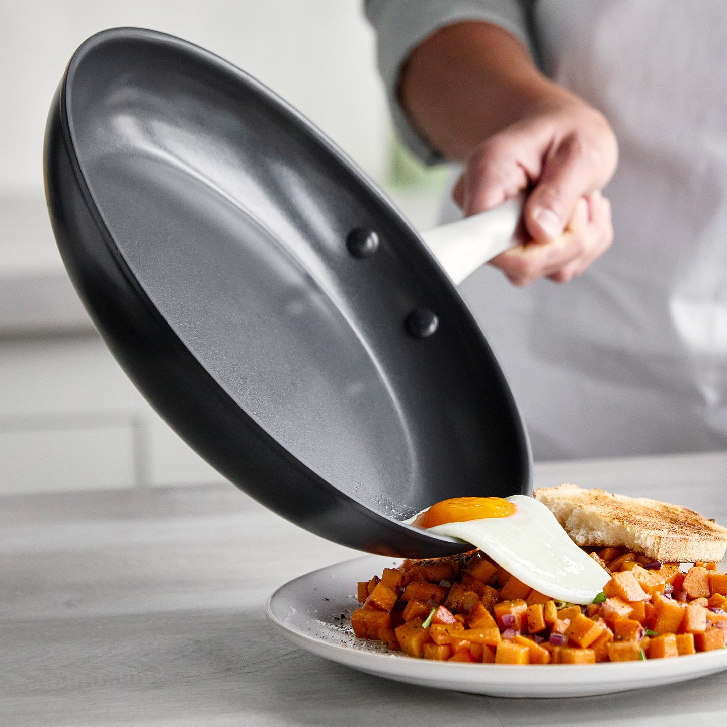 GreenPan Black Pro Ceramic Nonstick 3-piece Frypan Set image 3