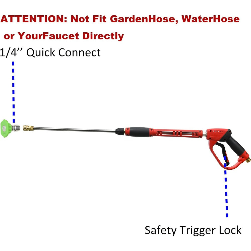 Tool Daily Deluxe Pressure Washer Gun, with Replacement Wand Extension, 5 Nozzl image 4