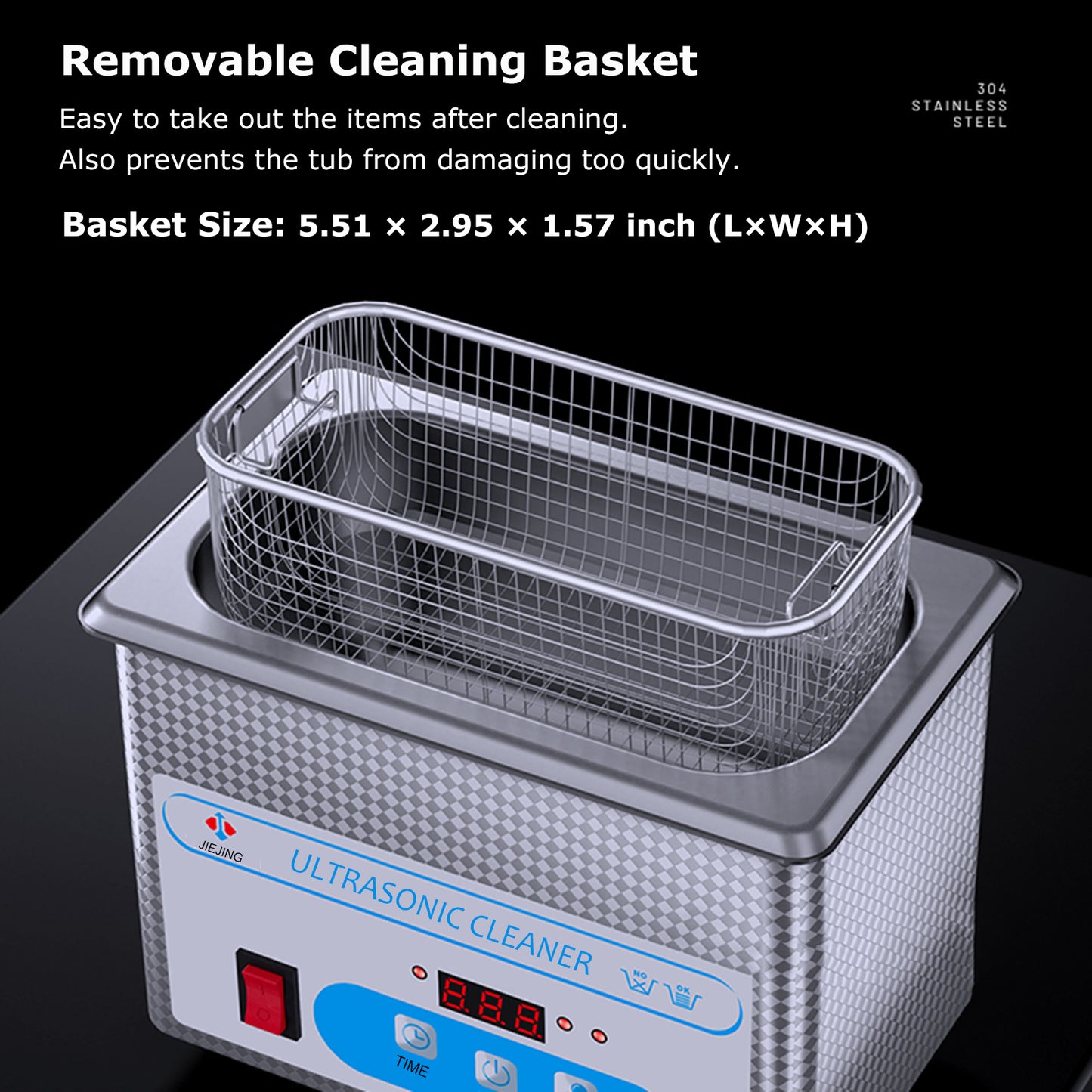 800ml Ultrasonic Cleaner 40kHz Ultra Sonic Cleaner with Timer Ultrasonic Jewelr image 4
