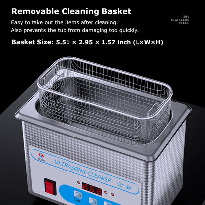 800ml Ultrasonic Cleaner 40kHz Ultra Sonic Cleaner with Timer Ultrasonic Jewelr image 4