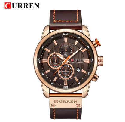 CURREN Brand Watch Men Leather Sports Watches Men's Army Military Quartz Wristw image 2