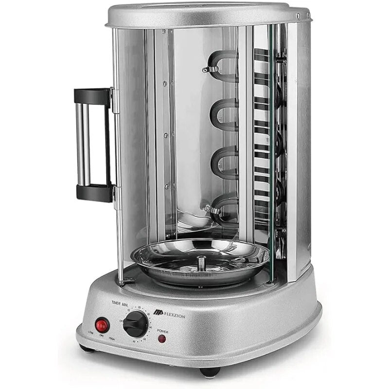 Vertical Rotisserie Oven Grill - Countertop Shawarma Machine Kebab Electric Coo image 1
