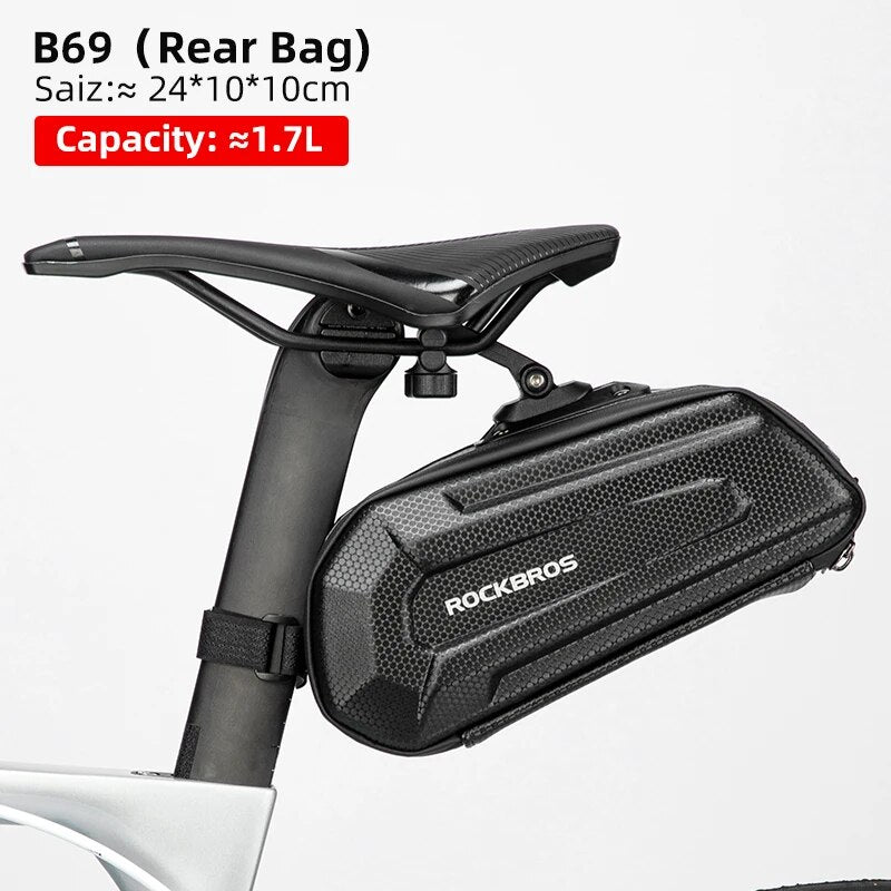 ROCKBROS Rainproof Bicycle Bag Shockproof Bike Saddle Bag For Refletive Rear La image 4