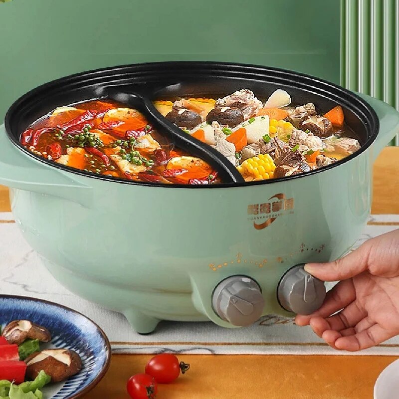 6L Yuanyang Electric  Pot Home Multi-function All-In-One Electric Cooking Po image 6