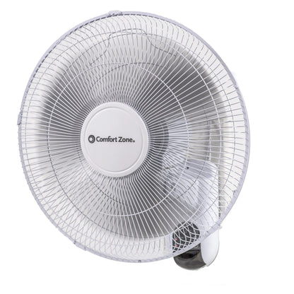 16" 3-Speed Oscillating Wall Mount Fan with Remote Control, Timer and Adjustabl image 1