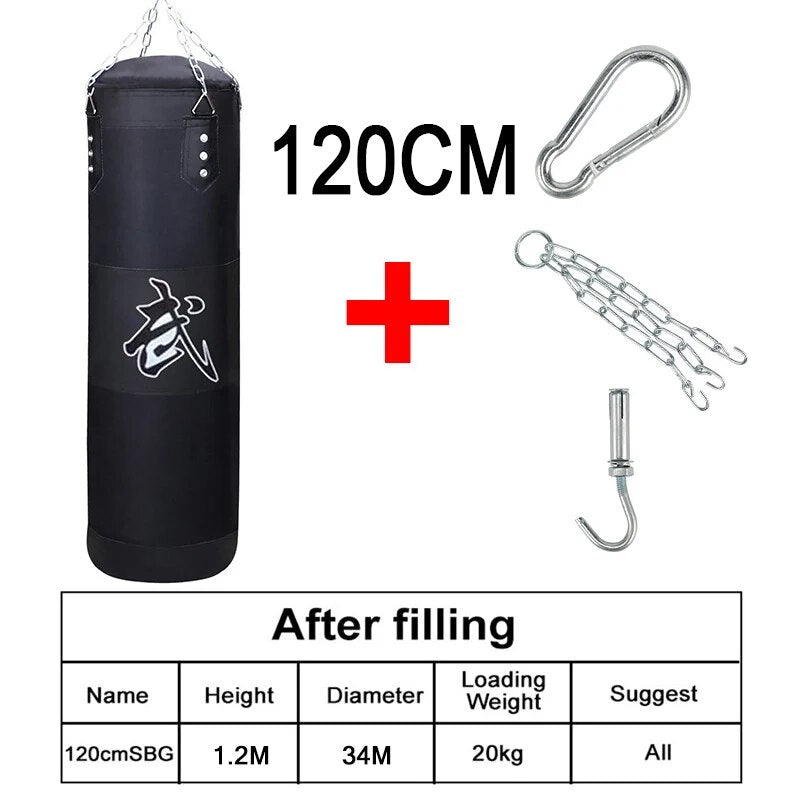 Punch Sandbag Durable Hanging Hollow Sandbag Boxing Heavy Punch Bag With Metal  image 13