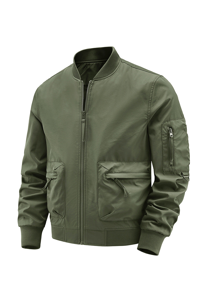 Oulylan  Men's Fashion Pilot Jacket Waterproof Military Tactical Jacket Long Sl image 1