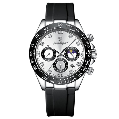 POEDAGAR Luxury Man Wristwatch Sports Chronograph Luminous Waterproof Date Men  image 4