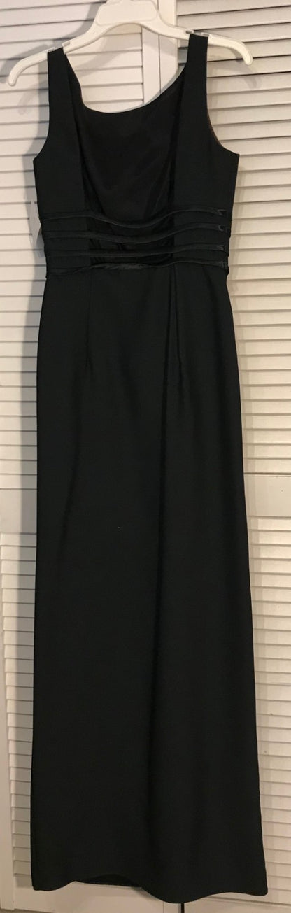 Watters & Watters Women Satin Rough Sleeveless Full-Length Size 8 image 1