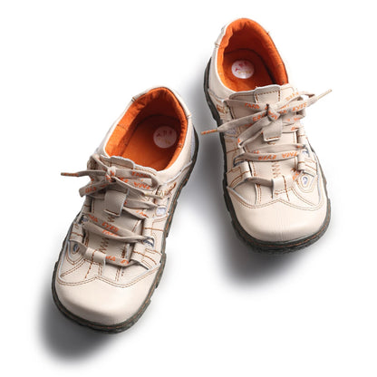 TMA EYES Women Casual Lace-Up Breathable Mesh and Leather Sneaker image 5