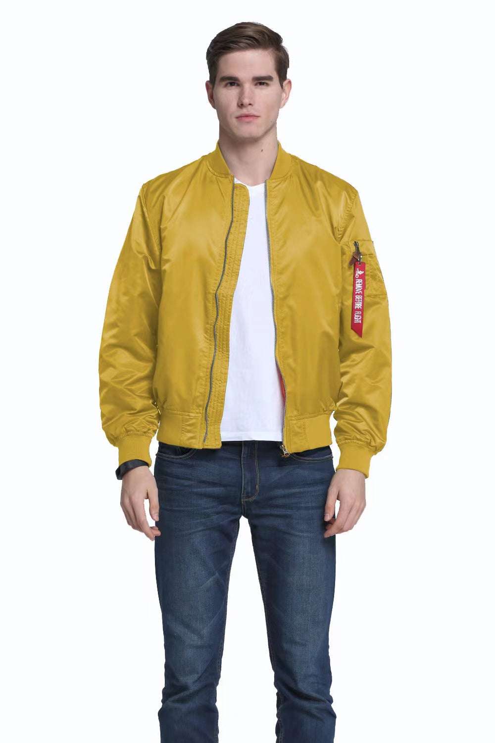 Men MA1 Jackets Autumn Quality Nylon American Military Uniform Aviator Unisex C