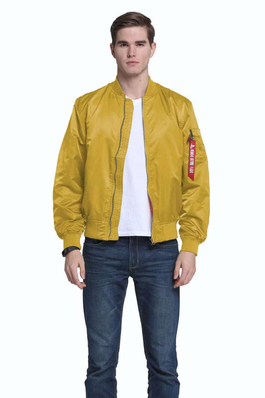 Men MA1 Jackets Autumn Quality Nylon American Military Uniform Aviator Unisex C