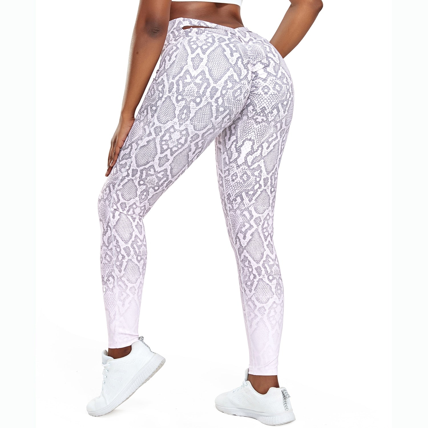 Gradient Print Yoga Pants Sport Leggings Women Fashion High Waist Push Up Woman image 8
