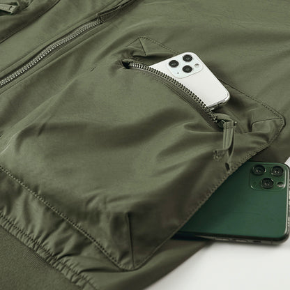 Oulylan  Men's Fashion Pilot Jacket Waterproof Military Tactical Jacket Long Sl image 7