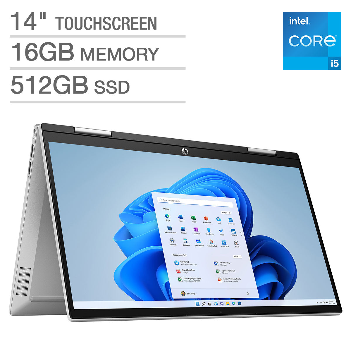 HP Pavilion 14" x360 Touchscreen 2-in-1 Laptop - 12th Gen Intel Core i5-1235U image 0