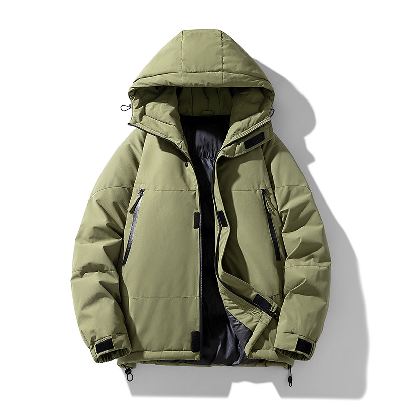 Men Winter New Outdoor Warm Parkas Jacket Coat Men's Autumn Outwear Casual Wate image 7