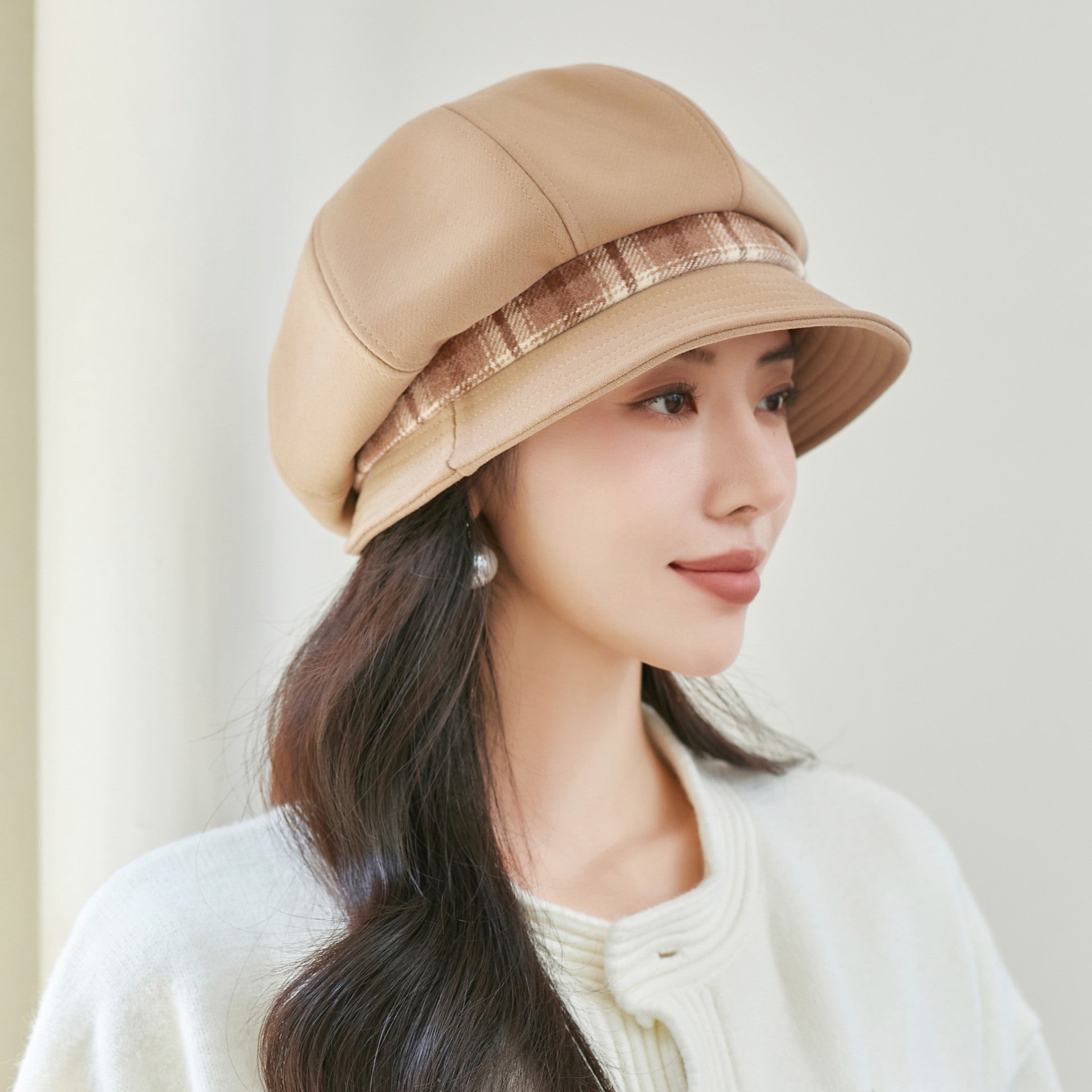 Women's new autumn and winter fisherman hat, casual and versatile basin hat, Br image 1