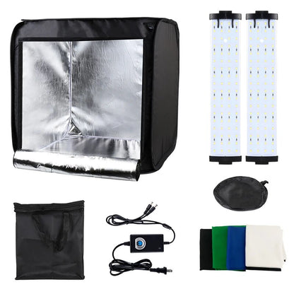 Yizhestudio 60cm Po Studio Box Led Lightroom Dimmable Folding Softbox Light image 1