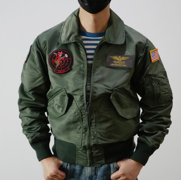 Jacket Pilot Coat Spring Men Cwu-45P/36P Nylon Us Military Green